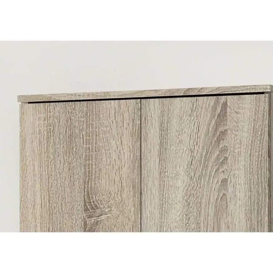 Rousseau Opbergkast Ray 60cm met 2 deuren en 4 legplanken - sonoma eik