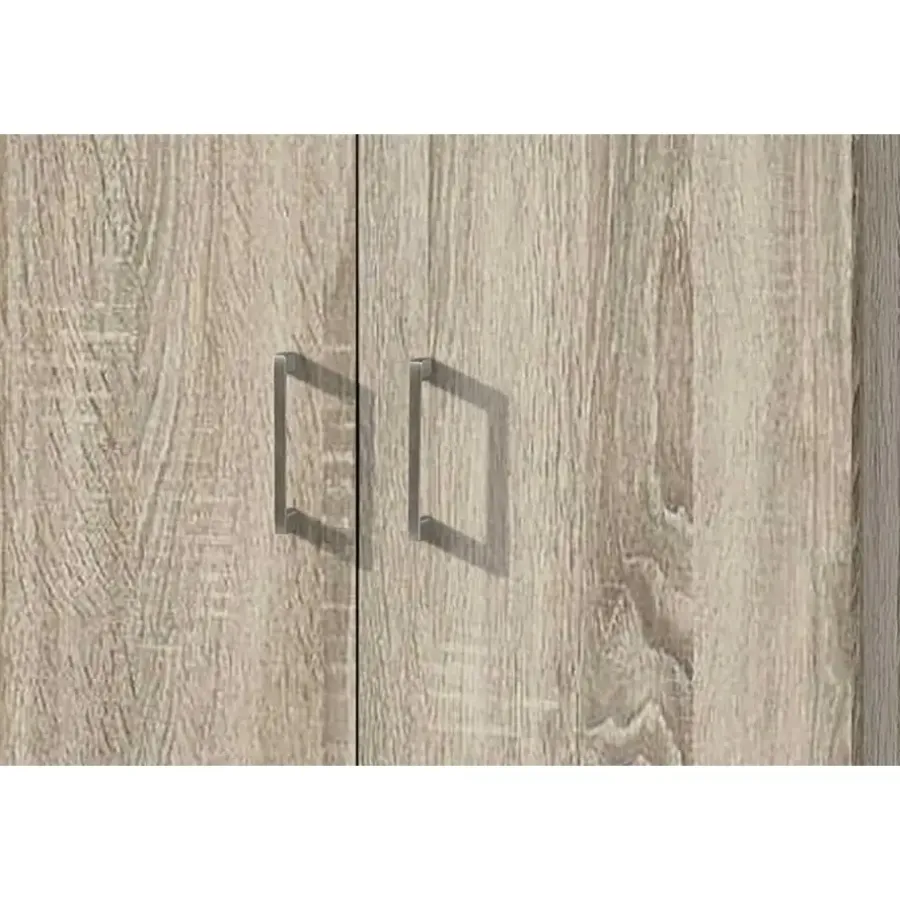 Rousseau Opbergkast Ray 60cm met 2 deuren en 4 legplanken - sonoma eik