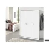 Wandkasten-Rousseau Opbergkast Ray 120cm met 3 deuren en 4 legplanken -wit