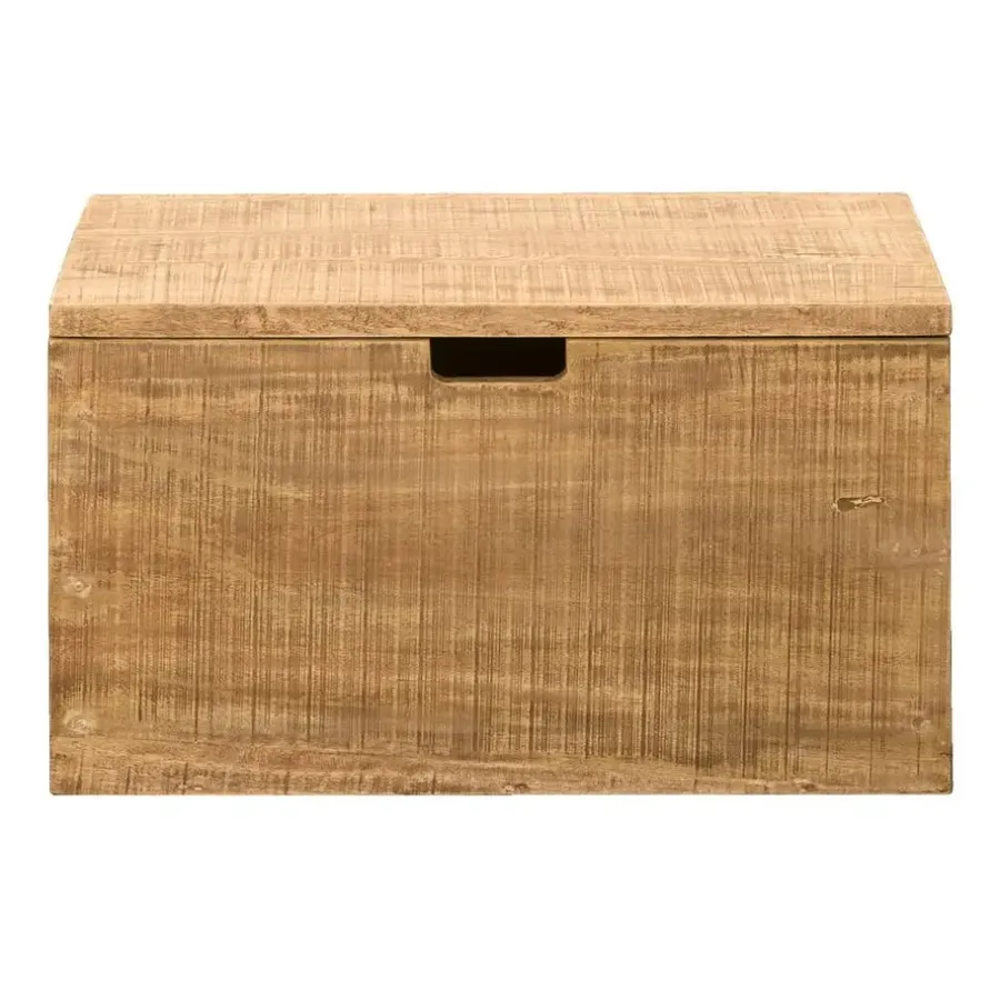 Leen Bakker Opbergkist Ronald - naturel - 37x67x37 cm