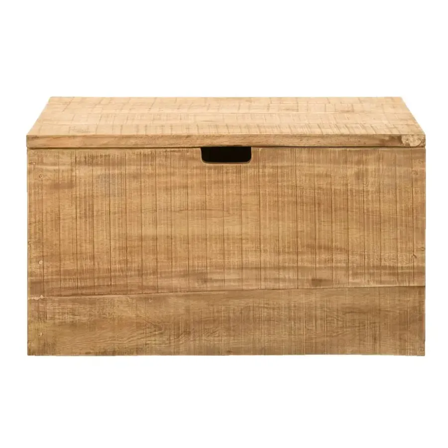 Leen Bakker Opbergkist Ronald - naturel - 45x80x45 cm