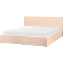 Beliani ORBEY - Bed met opbergruimte - Beige - 180 x 200 cm - Bouclé