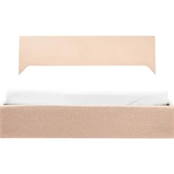 Beliani ORBEY - Bed met opbergruimte - Beige - 140 x 200 cm - Bouclé