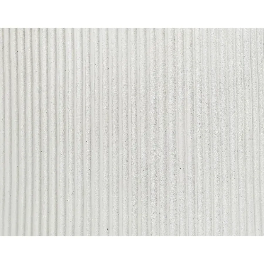 Bloempotten-Beliani OREOI - Bloempot - Wit - 55 x 55 x 55 cm - Kleivezel