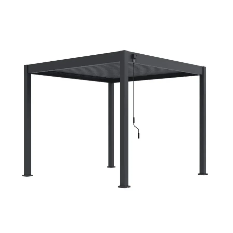 NOVUM Orion Comfort terrasoverkapping 300 x 300 cm antraciet