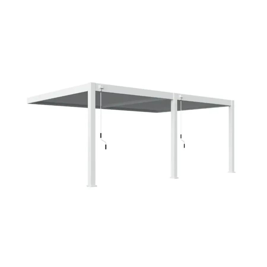 Terrasoverkappingen-Orion Deluxe overkapping muur 400 x 600 cm wit