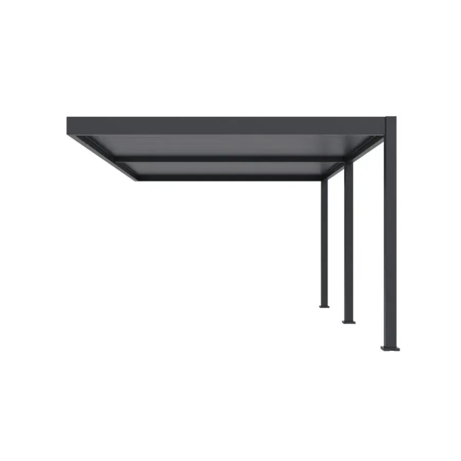 Orion Deluxe overkapping muur 360 x 530 cm antraciet