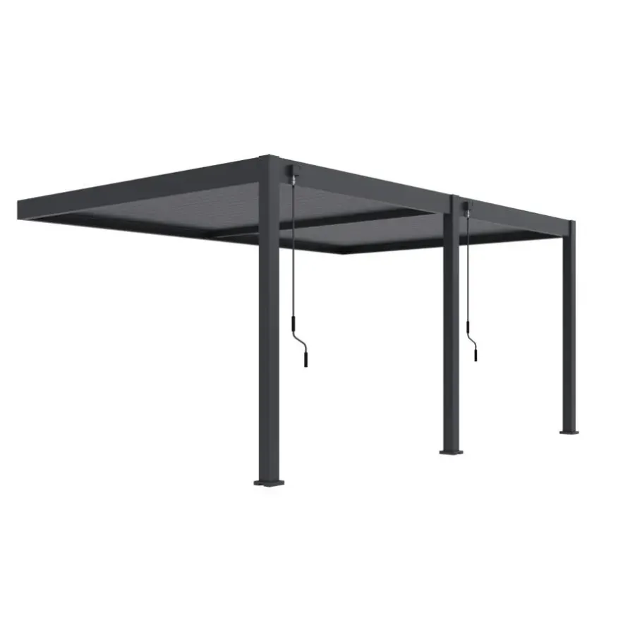 Orion Deluxe overkapping muur 360 x 530 cm antraciet