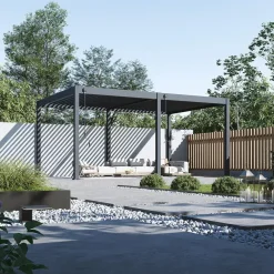 Orion Deluxe overkapping muur 360 x 530 cm antraciet