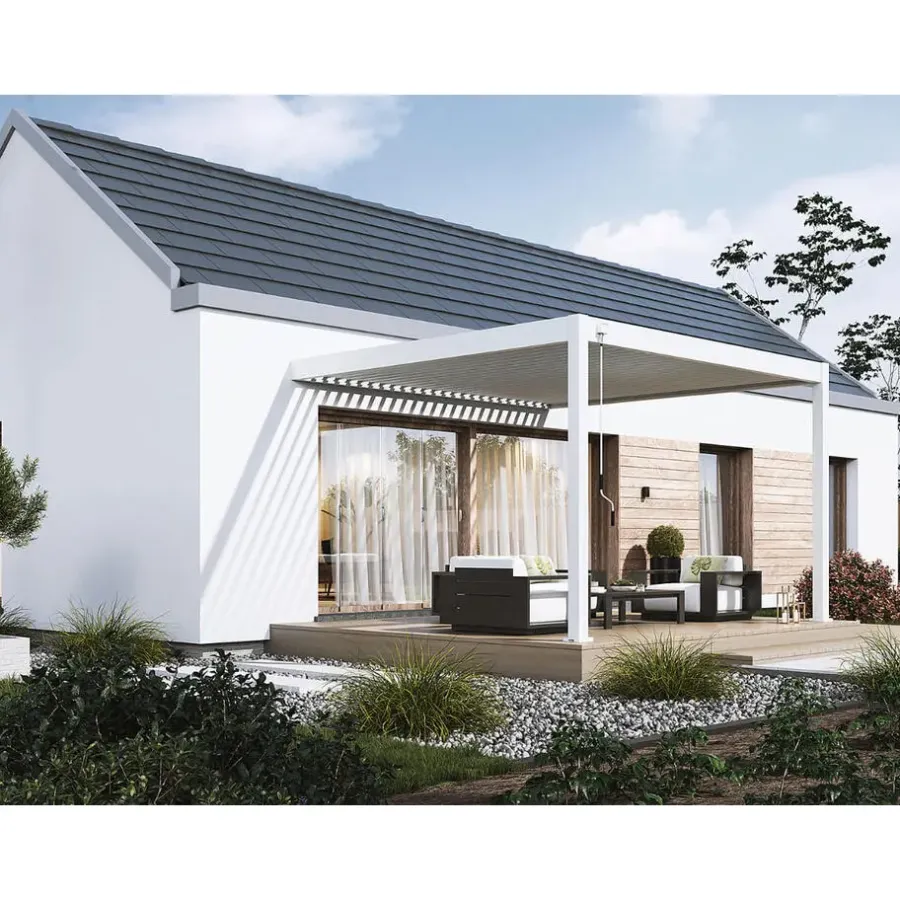 Terrasoverkappingen-Orion Deluxe overkapping muur 360 x 400 cm antraciet