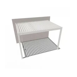 Terrasoverkappingen-Orion Deluxe overkapping muur 300 x 400 cm wit