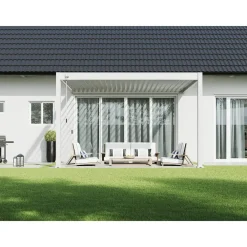 Terrasoverkappingen-Orion Deluxe overkapping muur 300 x 400 cm wit