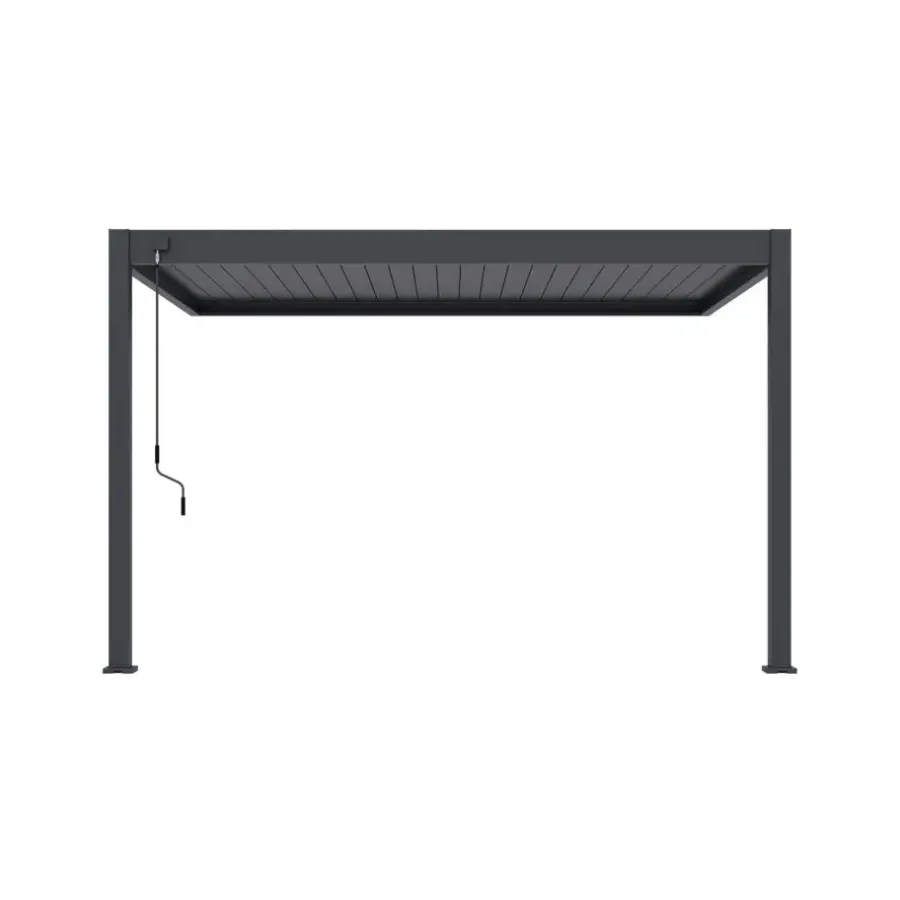 Orion Deluxe overkapping muur 300 x 400 cm antraciet