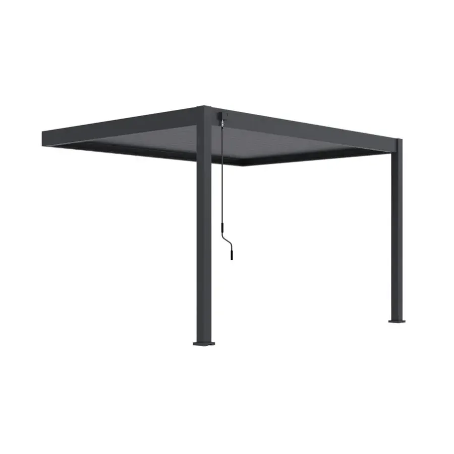 Orion Deluxe overkapping muur 300 x 400 cm antraciet