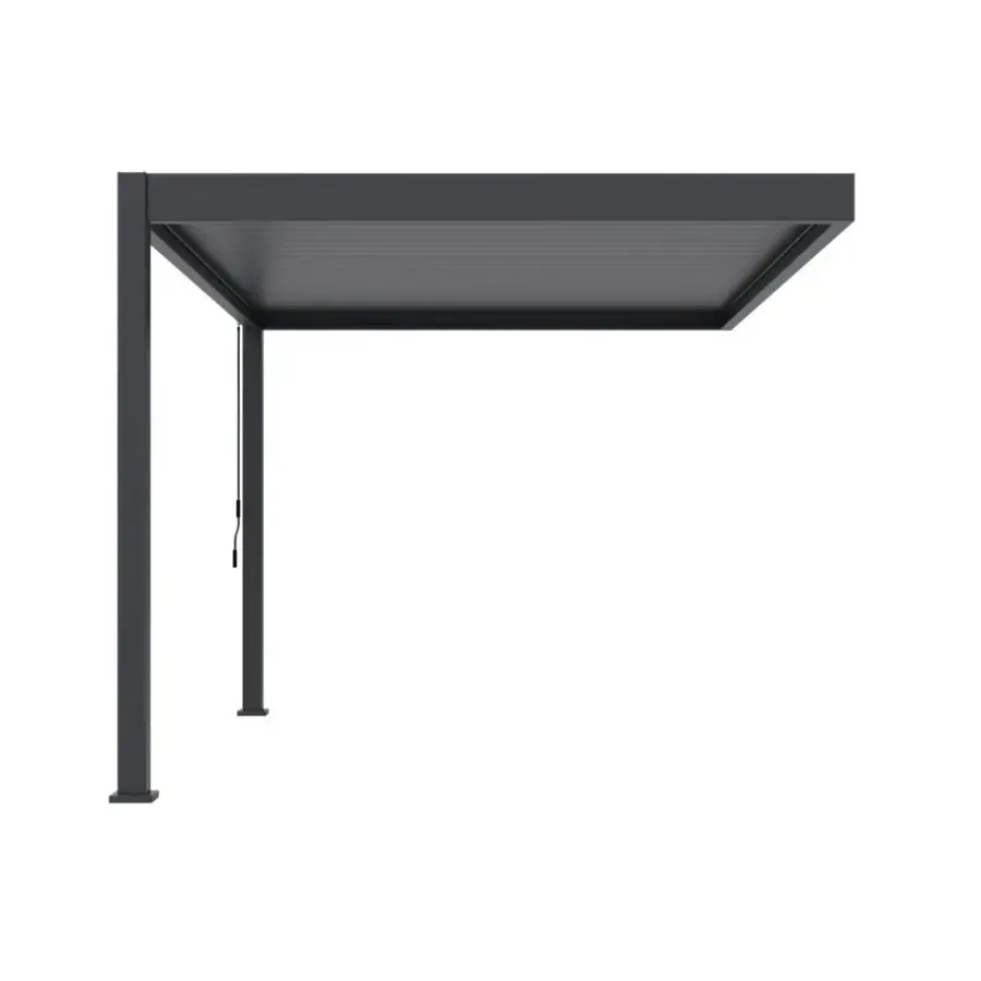 Orion Deluxe overkapping muur 300 x 400 cm antraciet