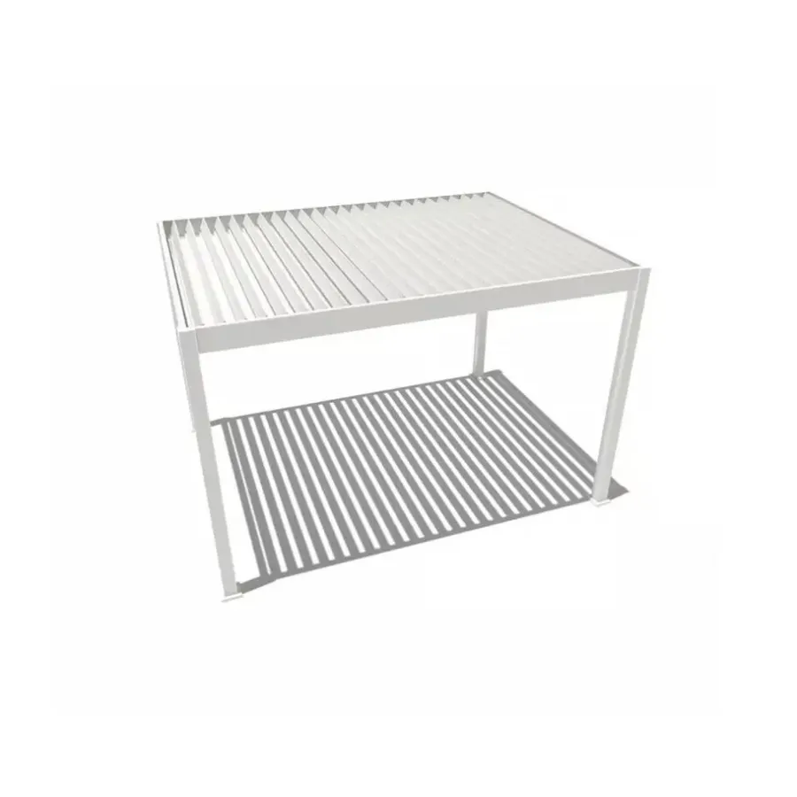 Terrasoverkappingen-Orion Deluxe overkapping elektrisch met LED 300 x 400 cm wit