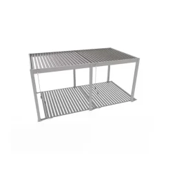 Terrasoverkappingen-Orion Deluxe terrasoverkapping 360 x 530 cm lichtgrijs