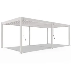 Terrasoverkappingen-Orion Deluxe terrasoverkapping 360 x 720 cm lichtgrijs