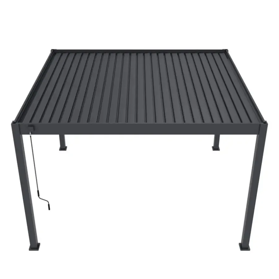 Terrasoverkappingen-Orion Deluxe terrasoverkapping 360 x 400 cm antraciet