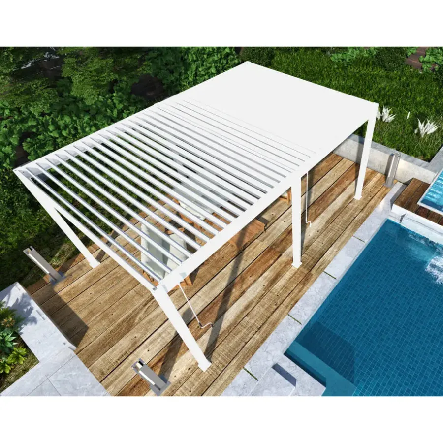 Terrasoverkappingen-Orion Deluxe terrasoverkapping 360 x 530 cm wit