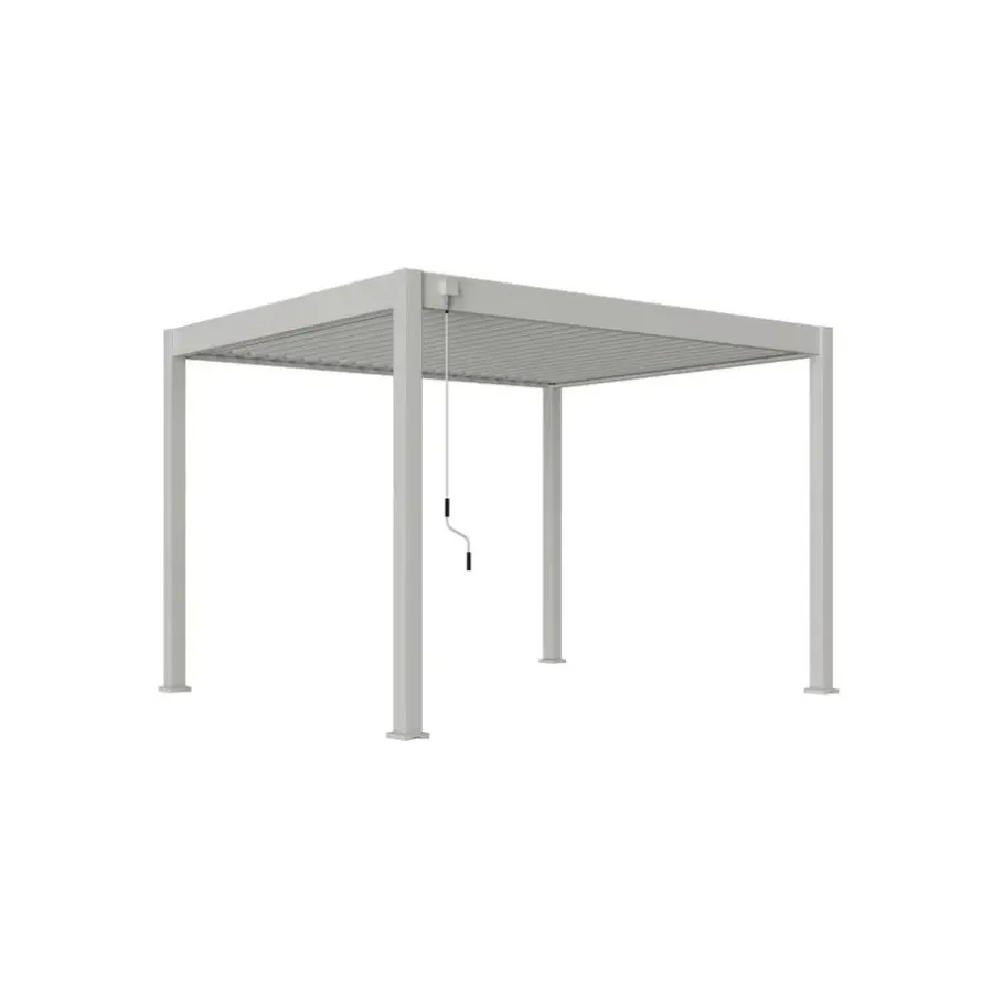 Terrasoverkappingen-Orion Deluxe terrasoverkapping 360 x 400 cm lichtgrijs
