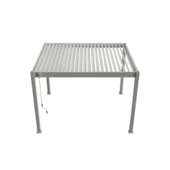 Terrasoverkappingen-Orion Deluxe terrasoverkapping 360 x 400 cm lichtgrijs