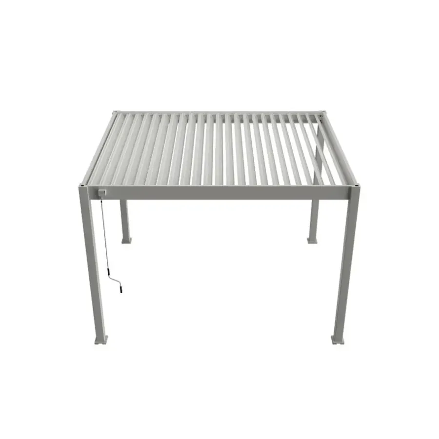 Terrasoverkappingen-Orion Deluxe terrasoverkapping 360 x 400 cm lichtgrijs