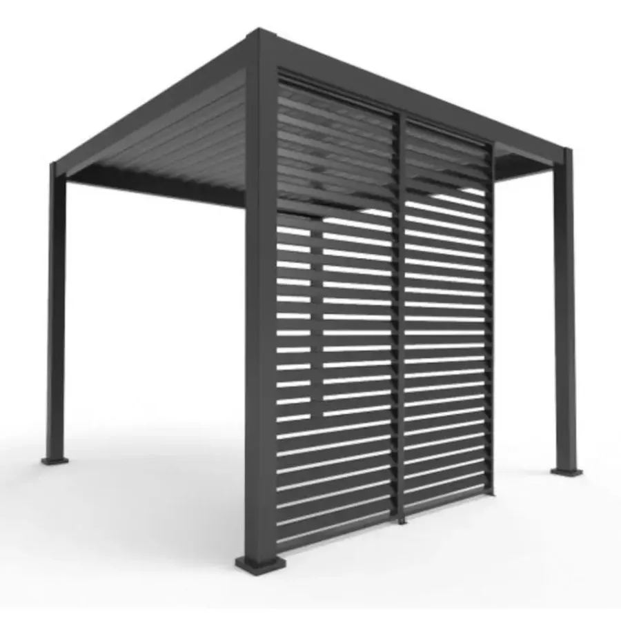 Terrasoverkappingen-Orion louvre shutter paneel (voor 4M kant) antraciet 1 stuk
