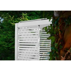 Terrasoverkappingen-Orion louvre shutter paneel (voor 4M kant) wit 1 stuk