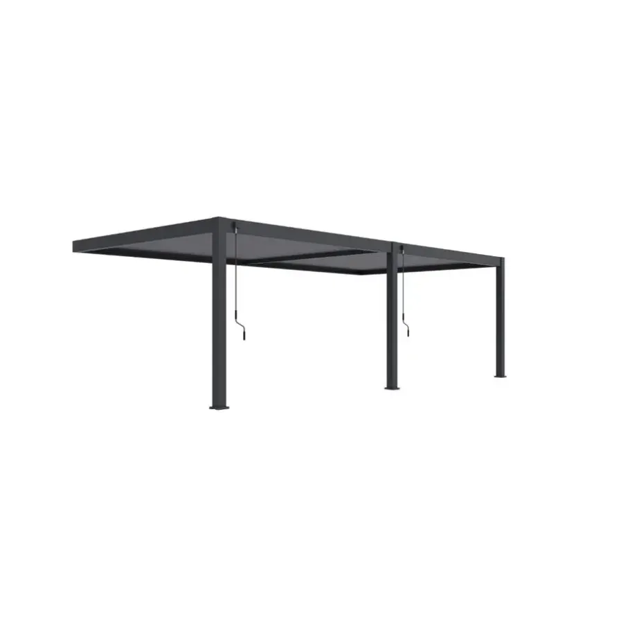Terrasoverkappingen-Orion Premium overkapping muur 400 x 800 cm antraciet