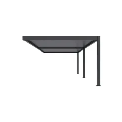 Terrasoverkappingen-Orion Premium overkapping muur 400 x 800 cm antraciet