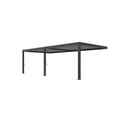 Terrasoverkappingen-Orion Premium overkapping muur 400 x 800 cm antraciet
