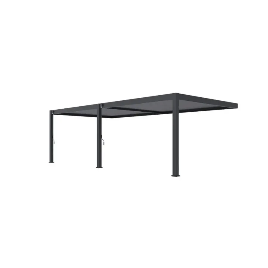 Terrasoverkappingen-Orion Premium overkapping muur 400 x 800 cm antraciet