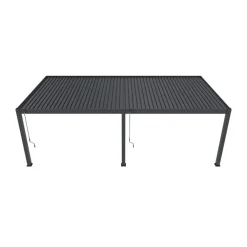 Terrasoverkappingen-Orion Premium overkapping muur 400 x 800 cm antraciet