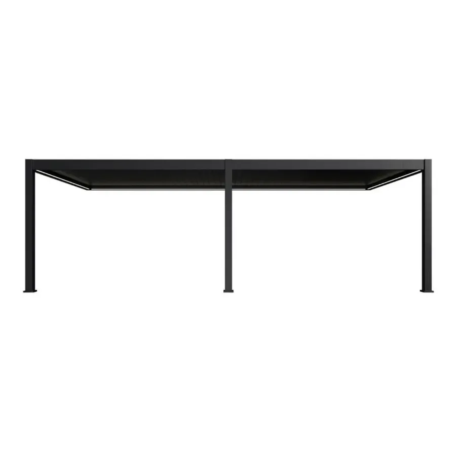 Orion Premium overkapping E-LED 400 x 800 cm antraciet