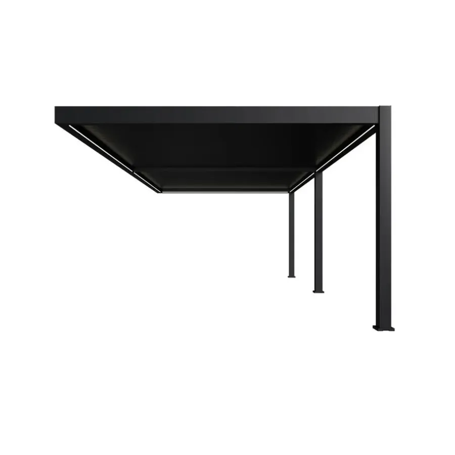 Orion Premium overkapping E-LED 400 x 800 cm antraciet