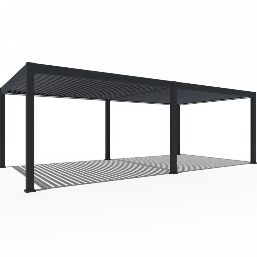 Terrasoverkappingen-Orion Premium overkapping elektrisch met LED 400 x 800 antraciet