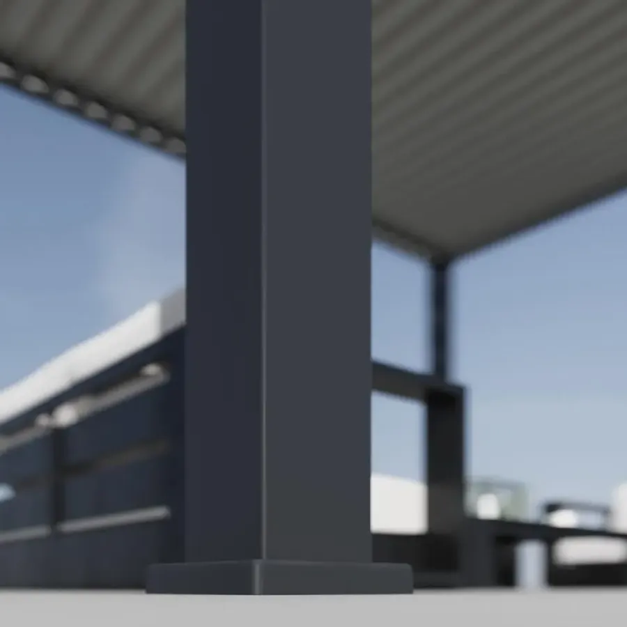 Terrasoverkappingen-Orion Premium overkapping elektrisch met LED 400 x 800 antraciet