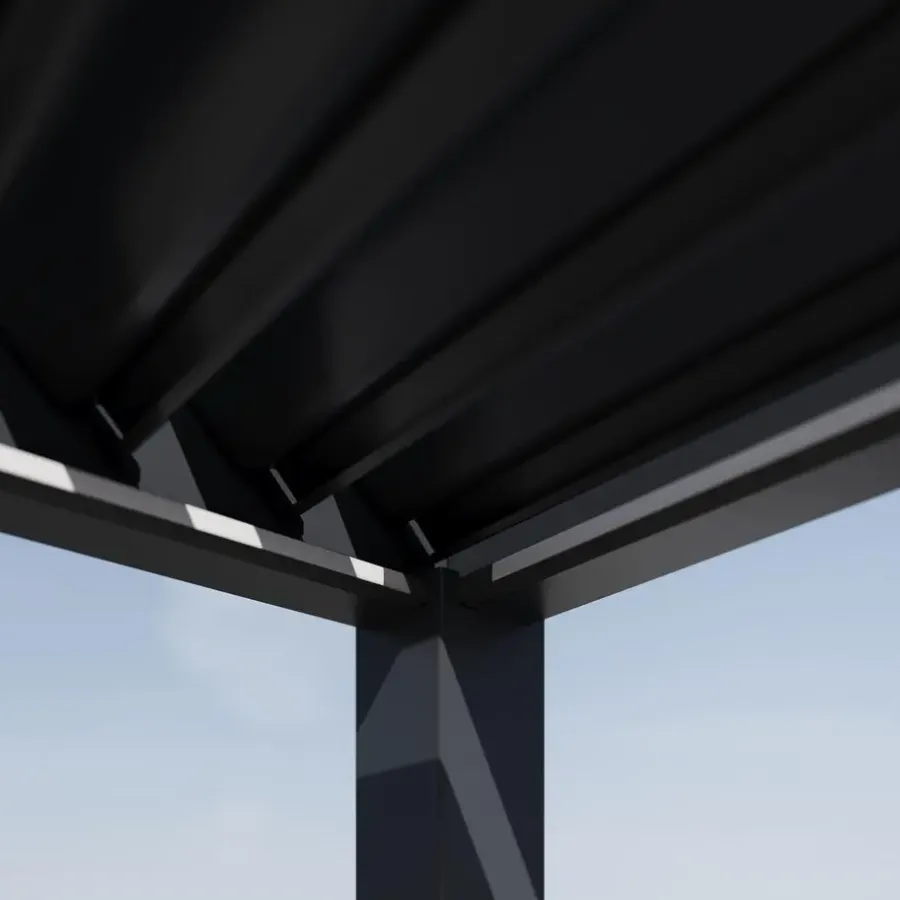 Terrasoverkappingen-Orion Premium overkapping elektrisch met LED 400 x 800 antraciet