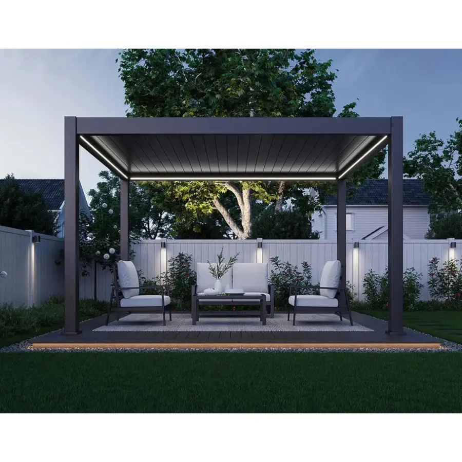 Orion Premium overkapping elektrisch E-LED 300 x 400 antraciet
