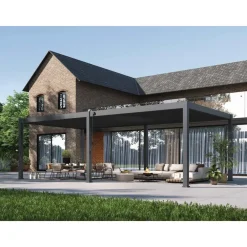 Terrasoverkappingen-Orion Premium overkapping - 400 x 800 cm - Antraciet