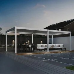 Orion Premium overkapping E-LED - 400 x 800 cm - wit