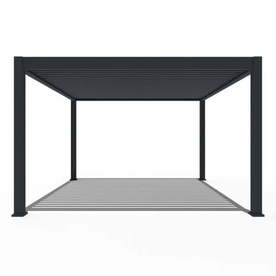 Orion Premium overkapping elektrisch met LED 400 x 400 antraciet