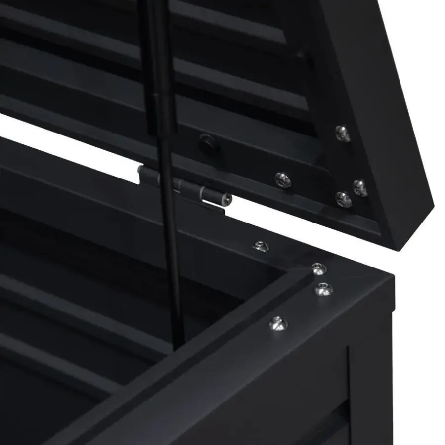 Kussenboxen-Orion Sit & Store aluminium opbergbox 1318L antraciet