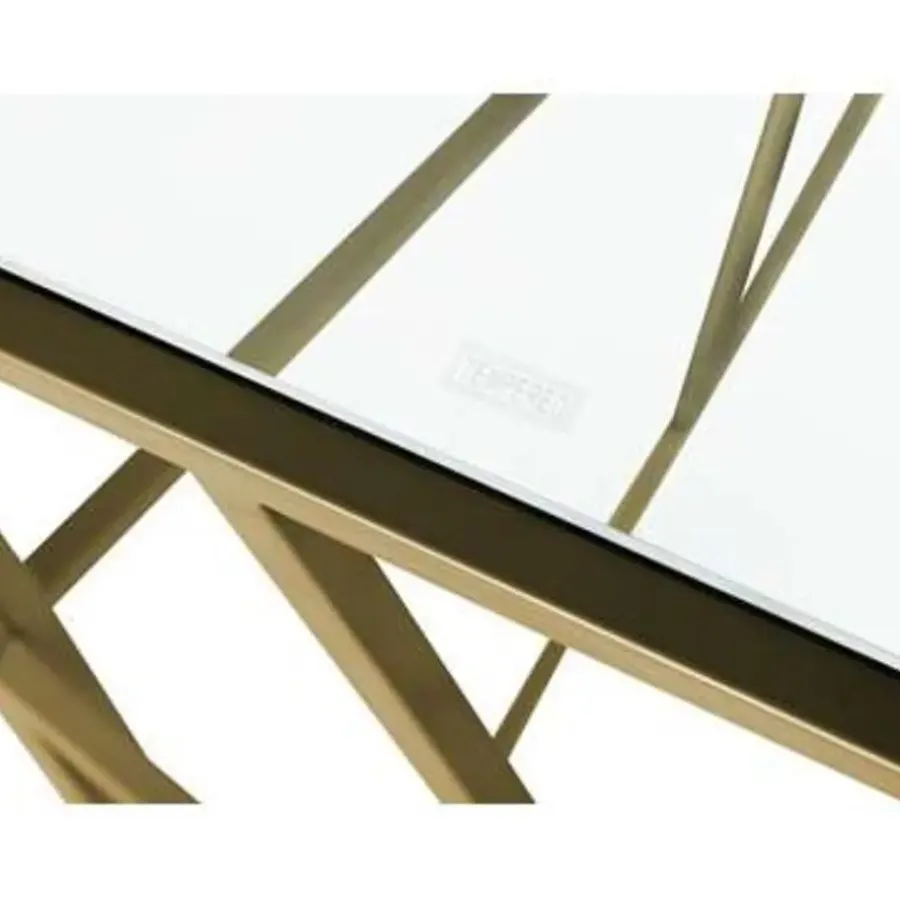 Beliani ORLAND - Consoletafel - Goud - Glas