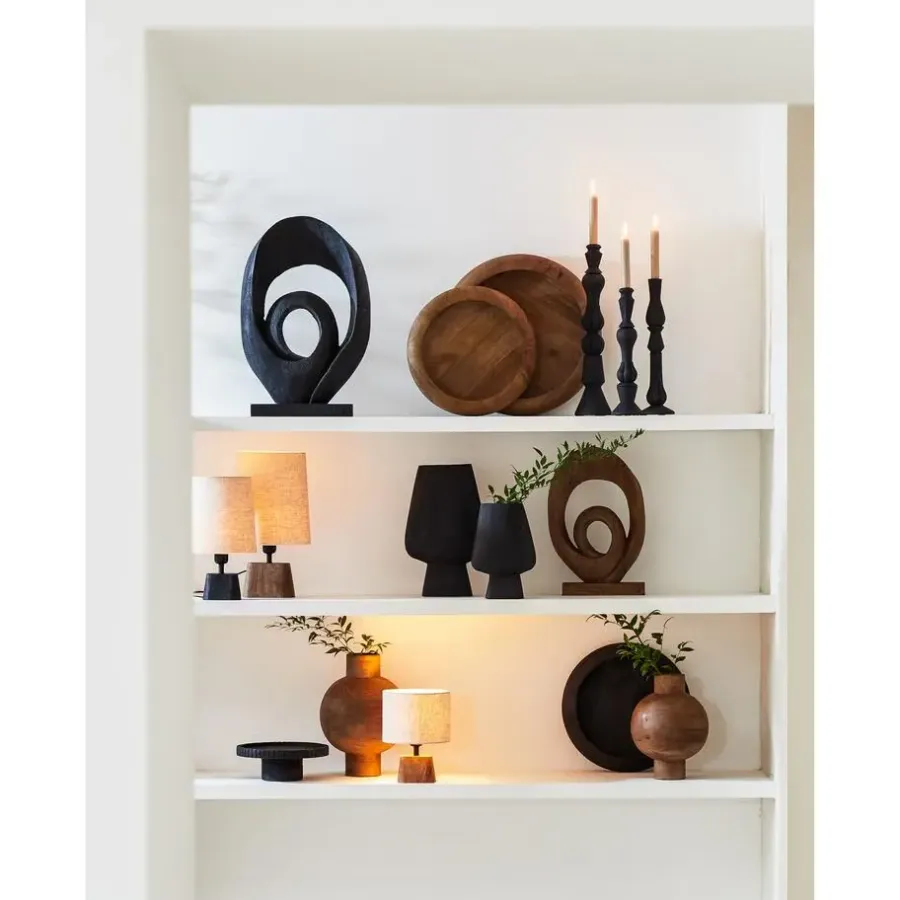 Light & Living Ornament Randa - Zwart - 40x14x60cm
