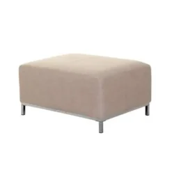 Hockers En Voetenbanken-Beliani OSLO - Ottomaan - Beige - Polyester