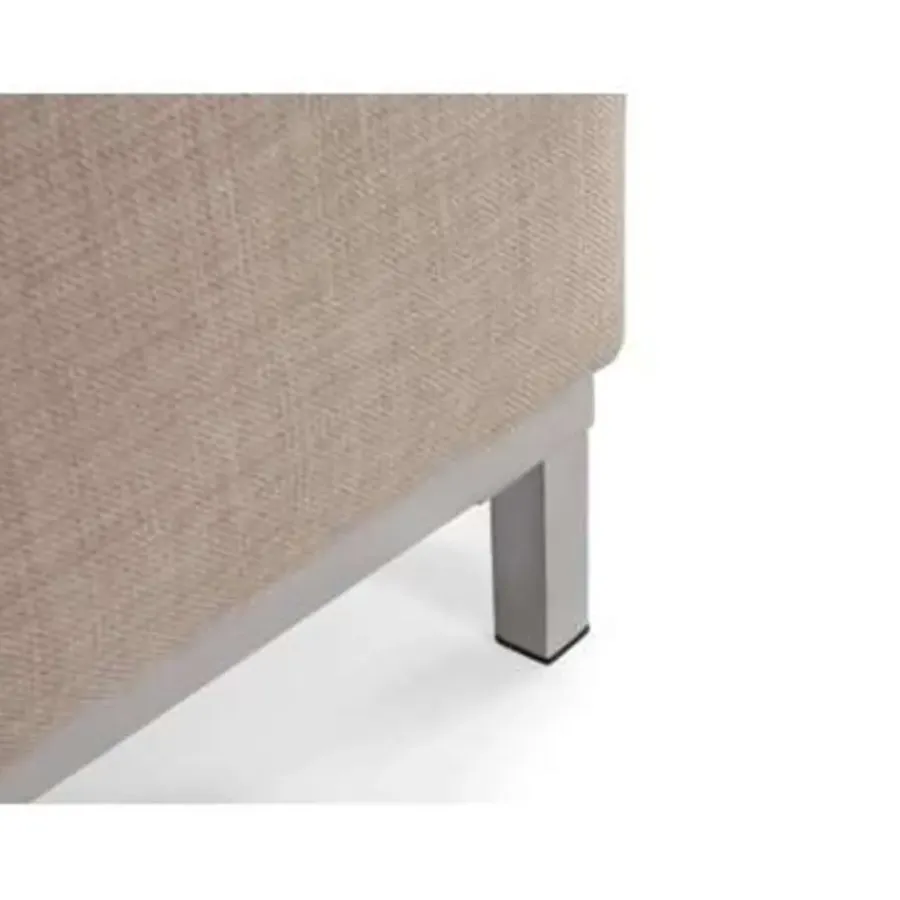 Hockers En Voetenbanken-Beliani OSLO - Ottomaan - Beige - Polyester