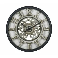 Merkloos Ostaria Wandklok/muur klok Industrial Vintage Metal - Dia 51 cm