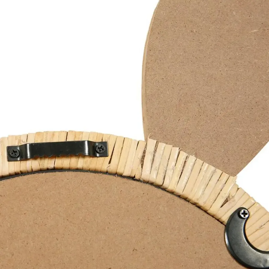 Spiegels-Merkloos Ostaria Wandspiegel konijn - rotan - 29 cm - bohemian spiegel